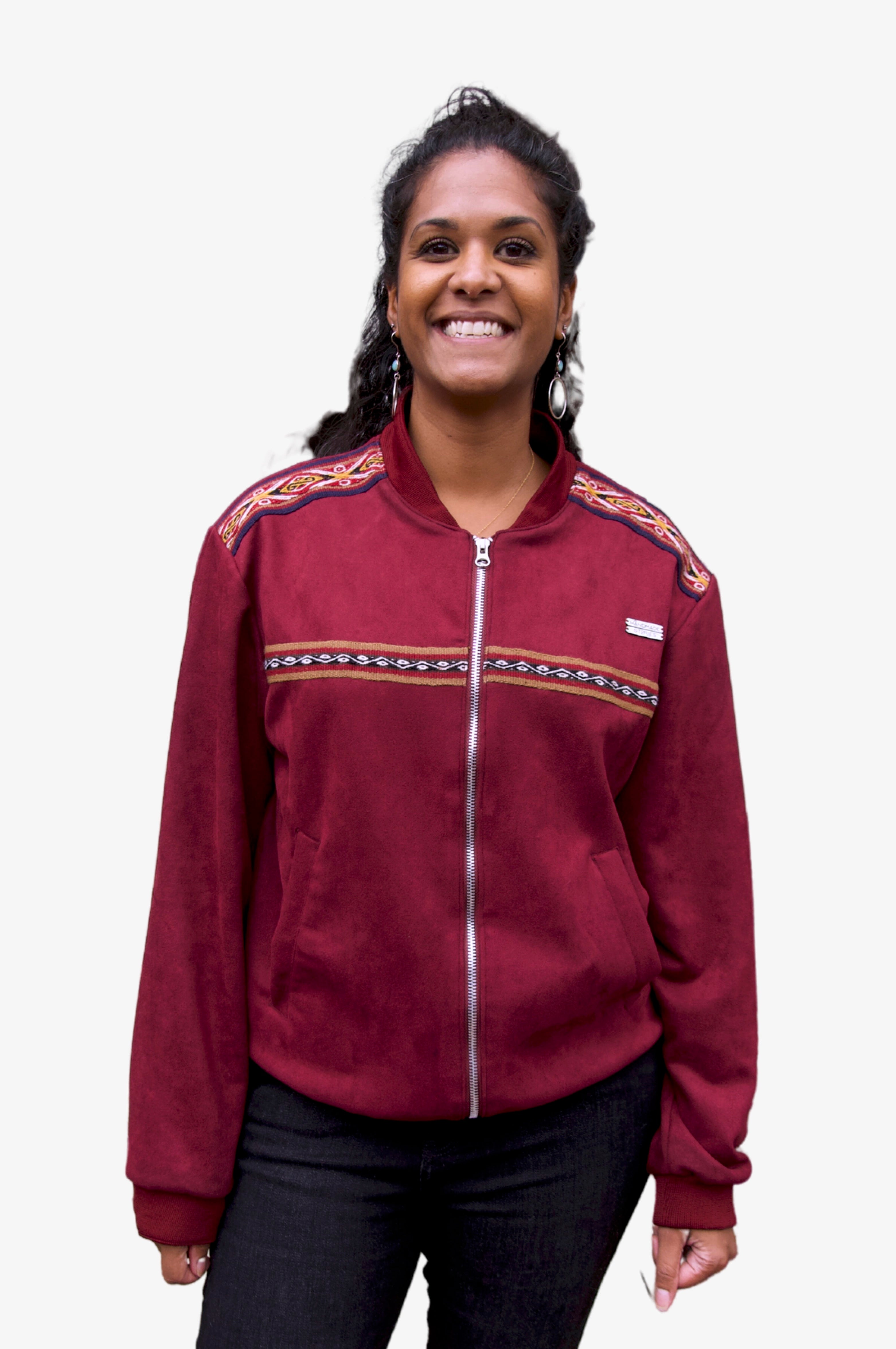 Burgundy Bonprix padded women jackets with golden zippers, Women's  clothing, Official archives of Merkandi